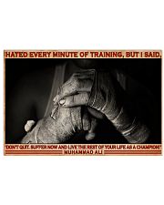 Boxing Hate Every Minite Of Training 36x24 Poster front