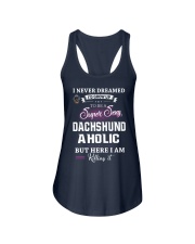 Super sexy dachshund Ladies Flowy Tank front