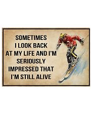 Skiing Sometimes I Look Back At My Life 36x24 Poster front