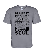 Blame it on my Mermaid Soul V-Neck T-Shirt thumbnail