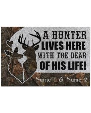 Hunting A Hunter Lives Here Doormat 34" x 23" front