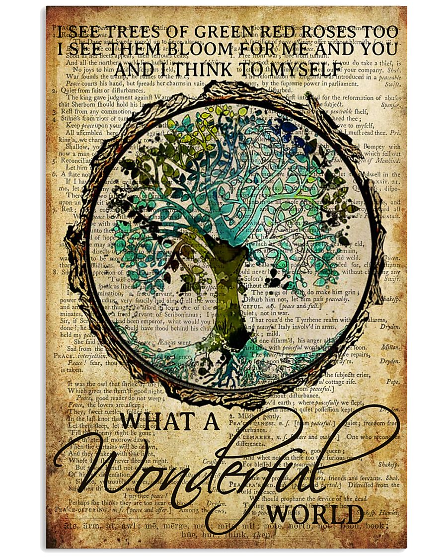 Camping What A Wonderful World 16x24 Poster