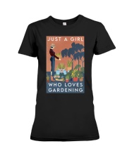 Garden Just A Girl Premium Fit Ladies Tee tile