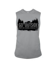 Camping GO Outside - Hoodie And T-shirt Sleeveless Tee thumbnail