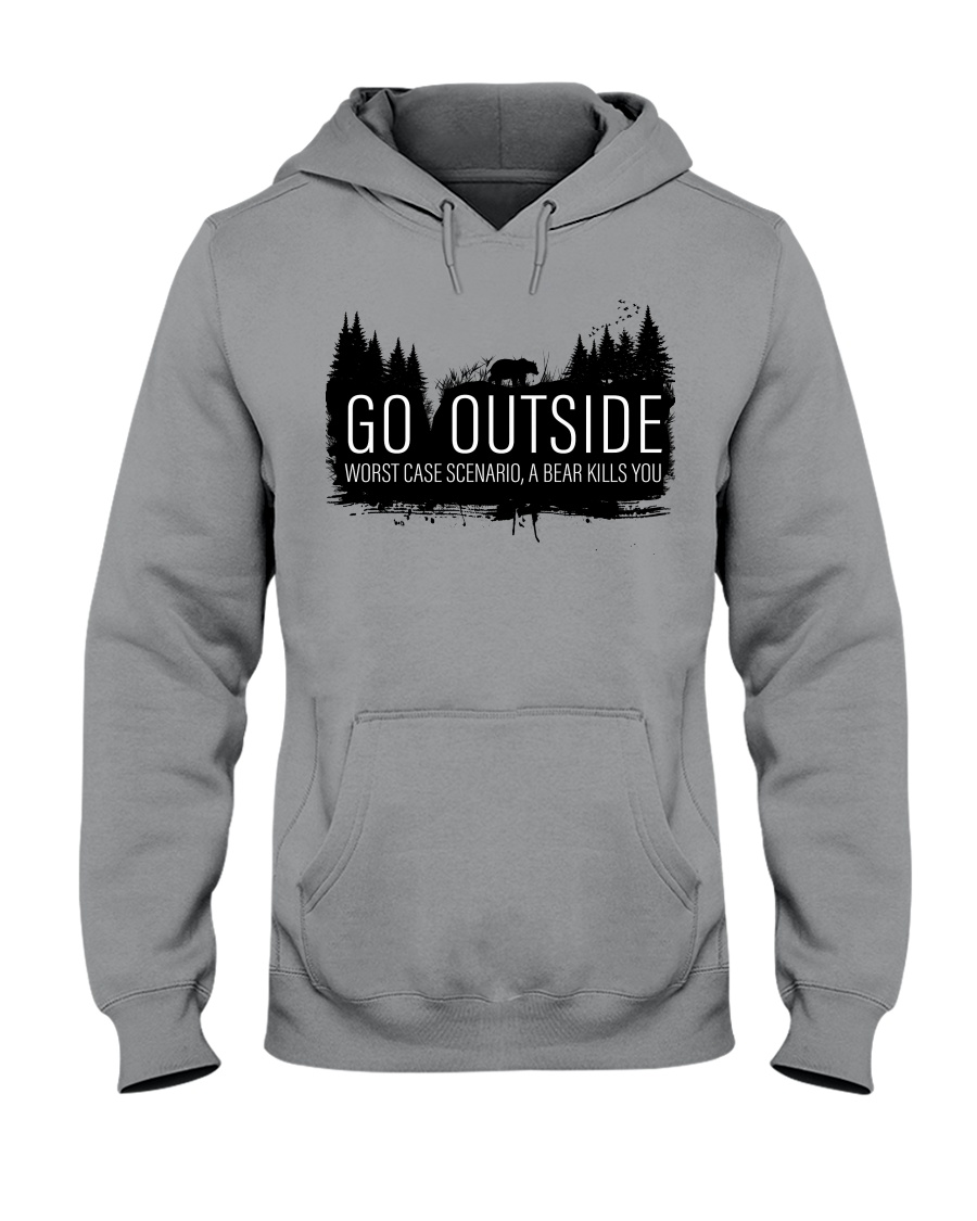 Camping GO Outside - Hoodie And T-shirt Hooded Sweatshirt