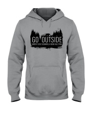 Camping GO Outside - Hoodie And T-shirt Hooded Sweatshirt front