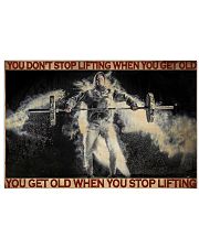 Fitness You Don't Stop Lifting 36x24 Poster front
