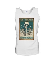 Skull Get Naked Unisex Tank tile