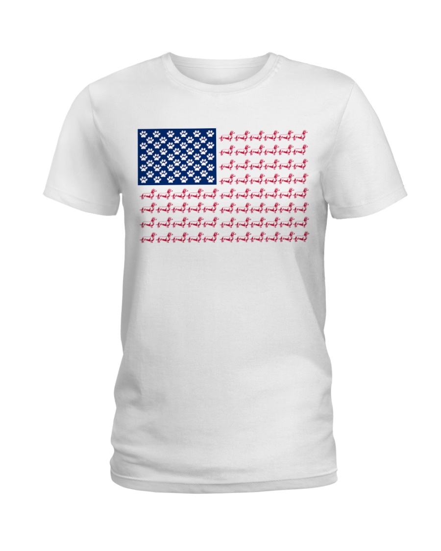 dachshund flag Ladies T-Shirt