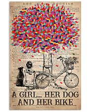 Cycling A Girl Her Dog And Her Bike 16x24 Poster front
