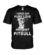 Pitbull V-Neck T-Shirt thumbnail
