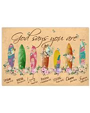 Surfing God Says You Are 36x24 Poster front
