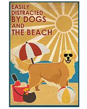 Dog Golden And The Beach 16x24 Poster front