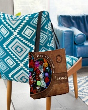 Game Bag Of Holding Leather Pattern Print All-over Tote aos-all-over-tote-lifestyle-front-01