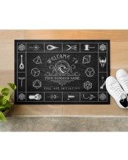 Game Welcome To Roll For Initiative Doormat 34" x 23" aos-doormat-34-x-23-lifestyle-front-12