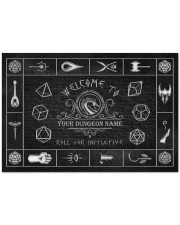 Game Welcome To Roll For Initiative Doormat 34" x 23" front