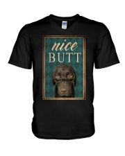 Dog Labrador Nice Butt V-Neck T-Shirt tile