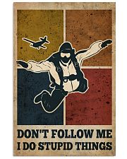 Skydiving I Do Stupid Things 16x24 Poster front