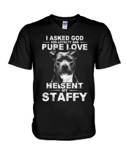 Staffy V-Neck T-Shirt thumbnail