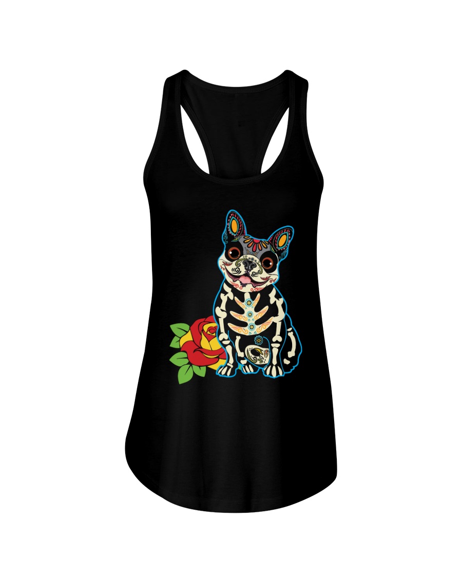 Frenchie Ladies Flowy Tank