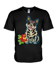 Frenchie V-Neck T-Shirt thumbnail