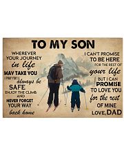 Skiing To My Son 36x24 Poster front