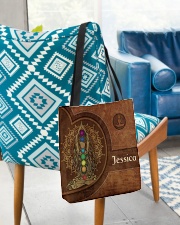 Yoga Girl Leather Pattern Print All-over Tote aos-all-over-tote-lifestyle-front-01