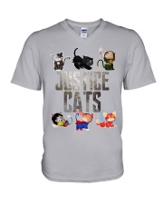 Justice cats V-Neck T-Shirt thumbnail