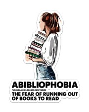 Book Abibliophobia Sticker - Single (Vertical) front