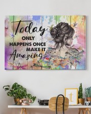 Hippie Today Only Happens Once Make It Amazing 36x24 Gallery Wrapped Canvas Prints aos-canvas-pgw-36x24-lifestyle-front-18