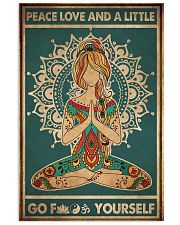 Yoga Peace Love And A Little 2 16x24 Poster front