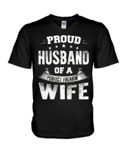 Proud husband V-Neck T-Shirt thumbnail