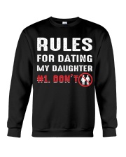 Rules for dating my daughter Crewneck Sweatshirt thumbnail