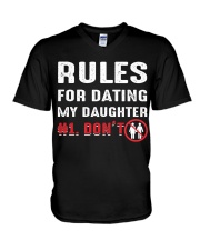 Rules for dating my daughter V-Neck T-Shirt thumbnail