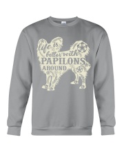 Life is better with papilons around Crewneck Sweatshirt thumbnail