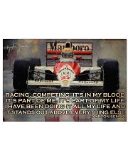 Racing Competing It's In My Blood 24x16 Poster front