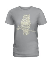 Life is better with owls around Ladies T-Shirt thumbnail