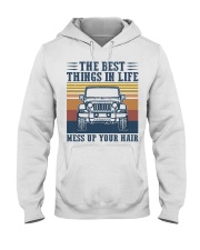 The Best Things In Life Hooded Sweatshirt front