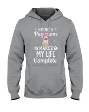 Pug mom Hooded Sweatshirt thumbnail