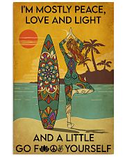 Surfing Peace Love And Light 16x24 Poster front