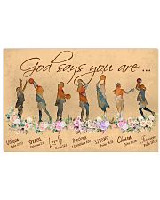 Basketball God Says You Are 24x16 Poster front