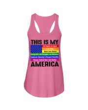 This is my america Ladies Flowy Tank thumbnail