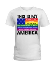 This is my america Ladies T-Shirt front