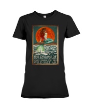 Mermaid She Dreams Of The Ocean Premium Fit Ladies Tee tile
