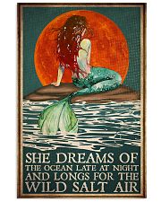Mermaid She Dreams Of The Ocean Vertical Poster tile