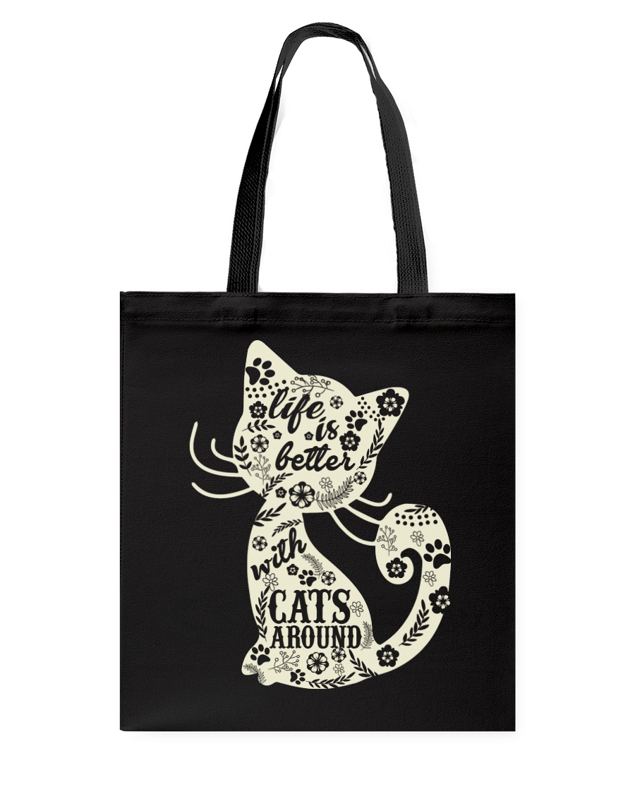 Life is better with cats Tote Bag