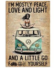 Hippie Peace Love And Light 16x24 Poster front