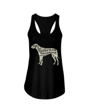 Life is better with rhodesian ridgebacks around Ladies Flowy Tank front