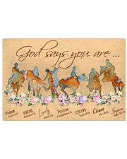 Horse God Says You Are 36x24 Poster front