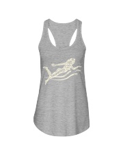 Life is better when i'm swimming Ladies Flowy Tank tile